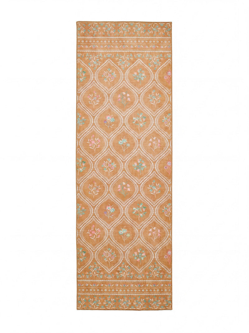 Catherine Lansfield yellow cameo floral rug - British product