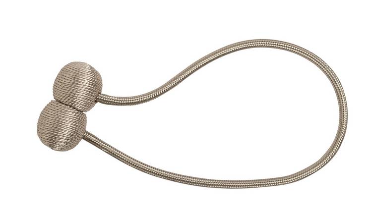 Argos Home magnetic tie back pair in neutral, UK version