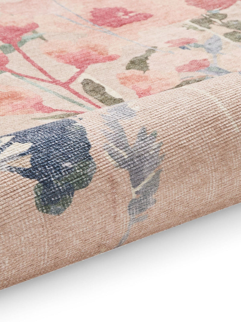 Catherine Lansfield Natural Country Floral Washable Rug (British brand)