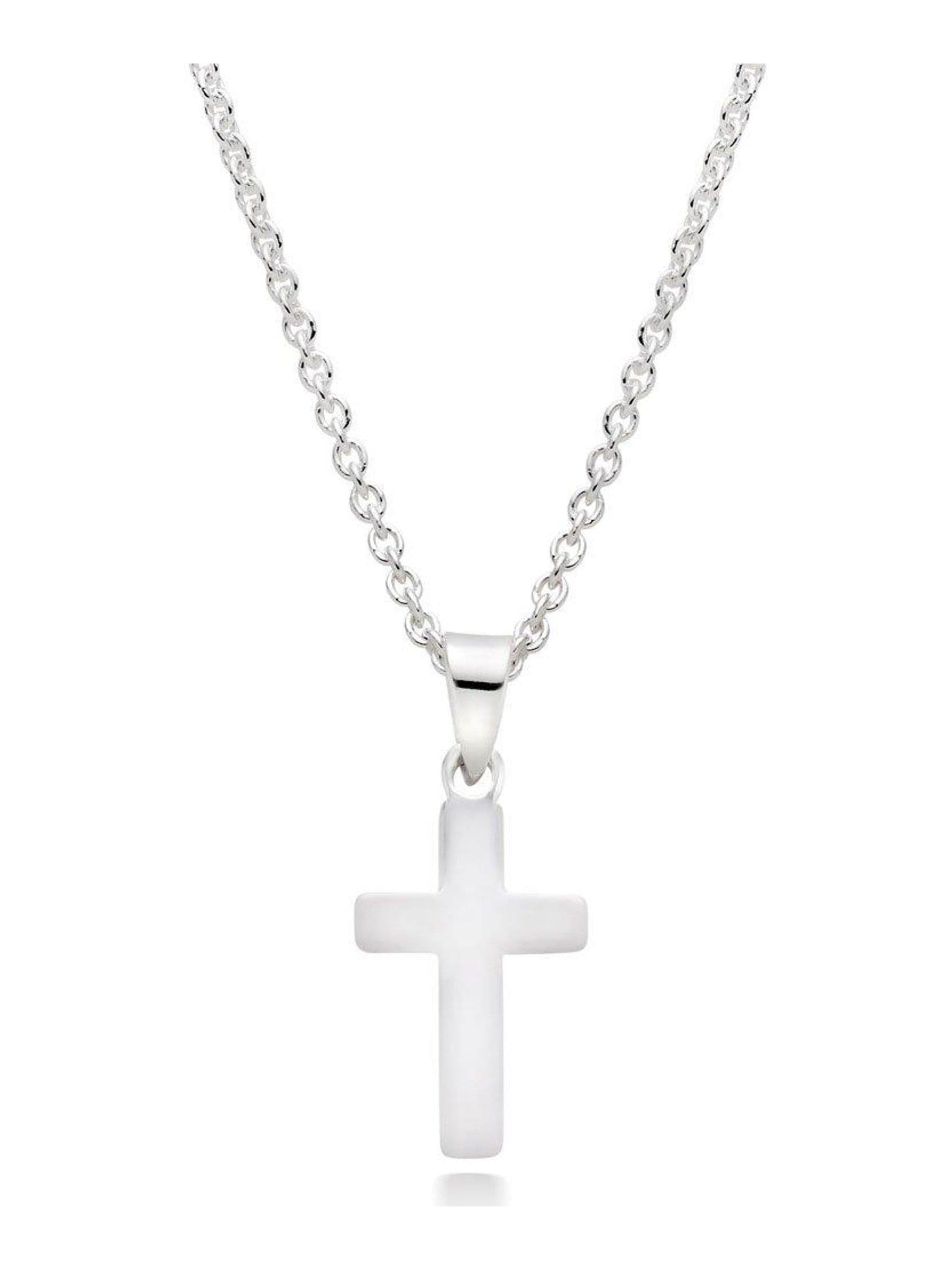 Cross pendant silver chain 35cm, imported from the UK
