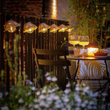 Habitat rattan effect solar string light warm white - British product