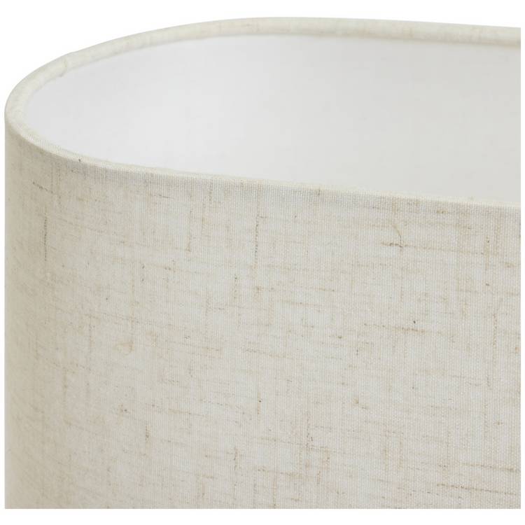 Argos Home ceramic table lamp black linen shade 37cm - British product