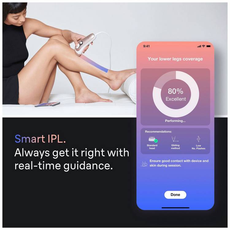 Braun Skin i-expert IPL hair removal device, imported from the UK