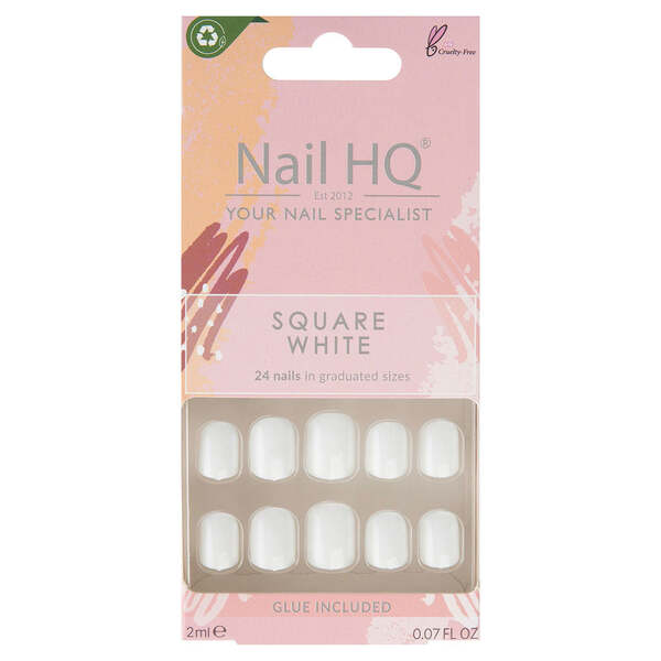 Nail HQ Square White GOODS Superdrug   