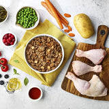 Naturo adult dog food chicken potato vegetables 150g - British product