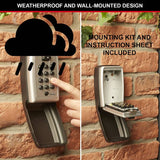 Master Lock push button combination key safe, wall mounted, imported from the UK