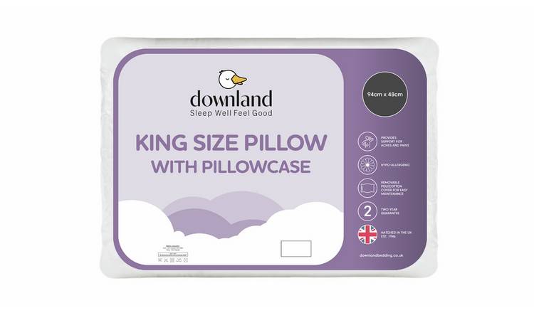 Downland medium firm kingsize pillow (British brand)
