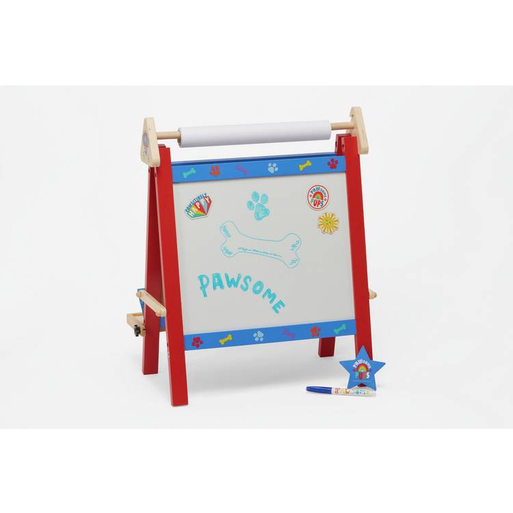 PAW Patrol 3 in 1 wooden easel, chalkboard and whiteboard (British brand)