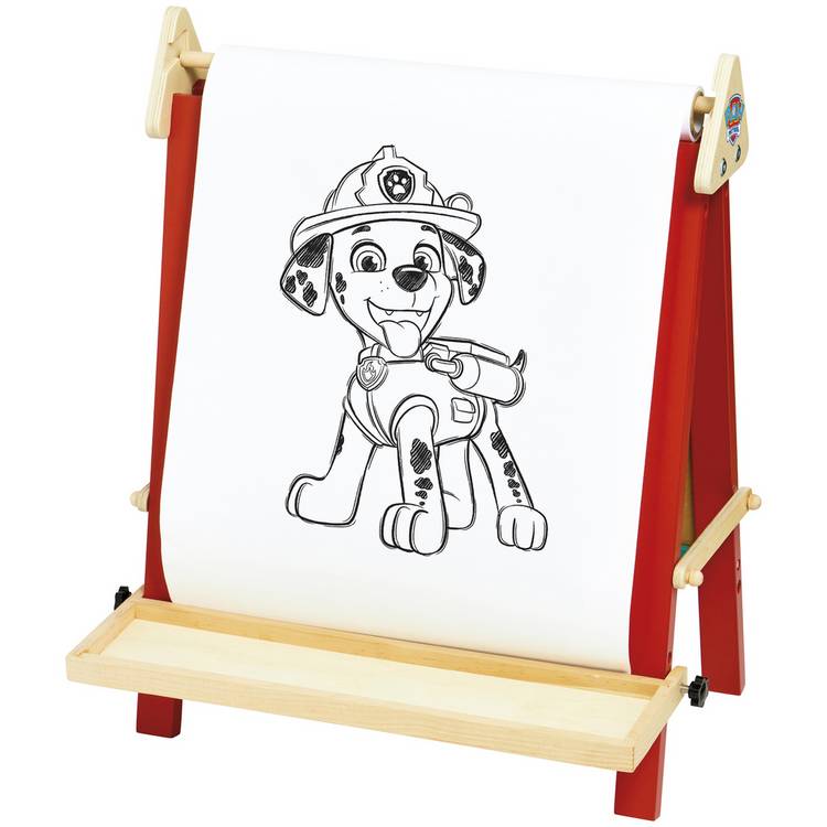 PAW Patrol 3 in 1 wooden easel, chalkboard and whiteboard (British brand)