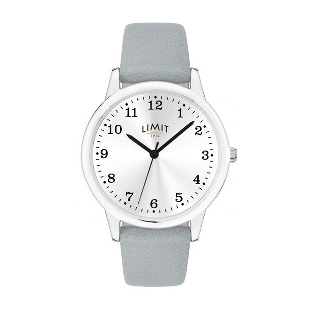 Limit ladies blue faux leather strap watch, imported from the UK