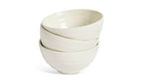 Habitat Ripple 3 Piece Stoneware Nibble Bowls - Cream GOODS Argos