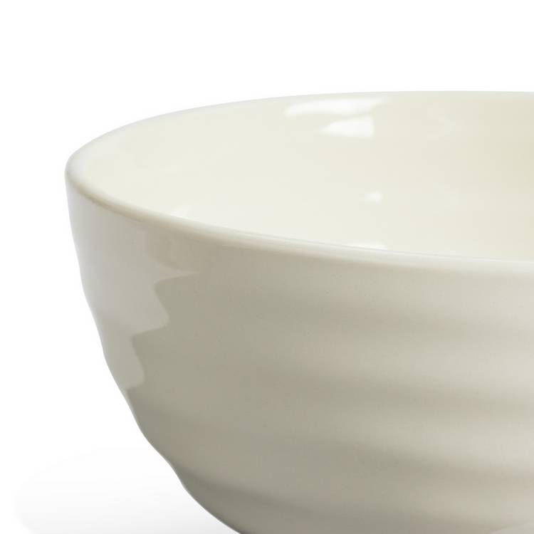 Habitat Ripple cream stoneware nibble bowls set of 3, UK version