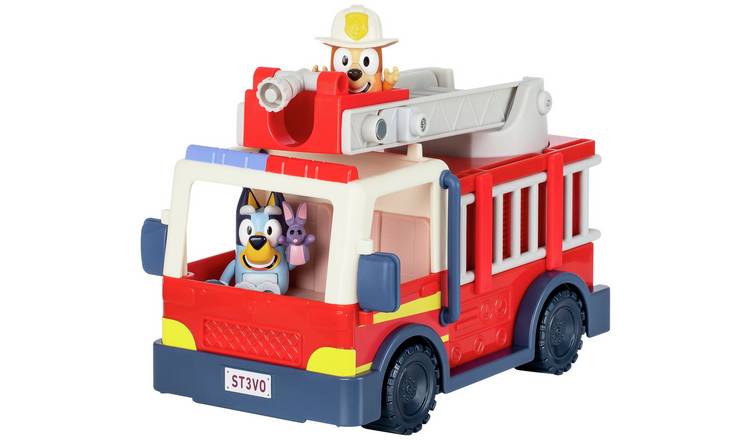 Bluey Bingo's Fire Truck playset with figures, imported from the UK