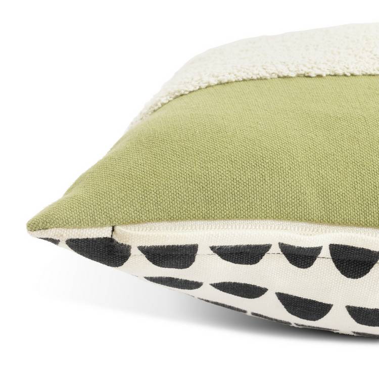 Habitat Mr Fox cushions pair green white embroidered fox 30x60cm, UK version