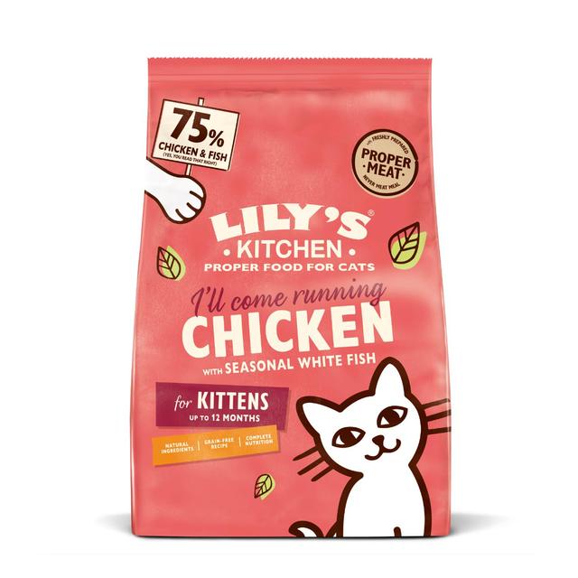 Lily's Kitchen Cat Chicken & White Fish Dry Kitten Food   800g GOODS M&S   