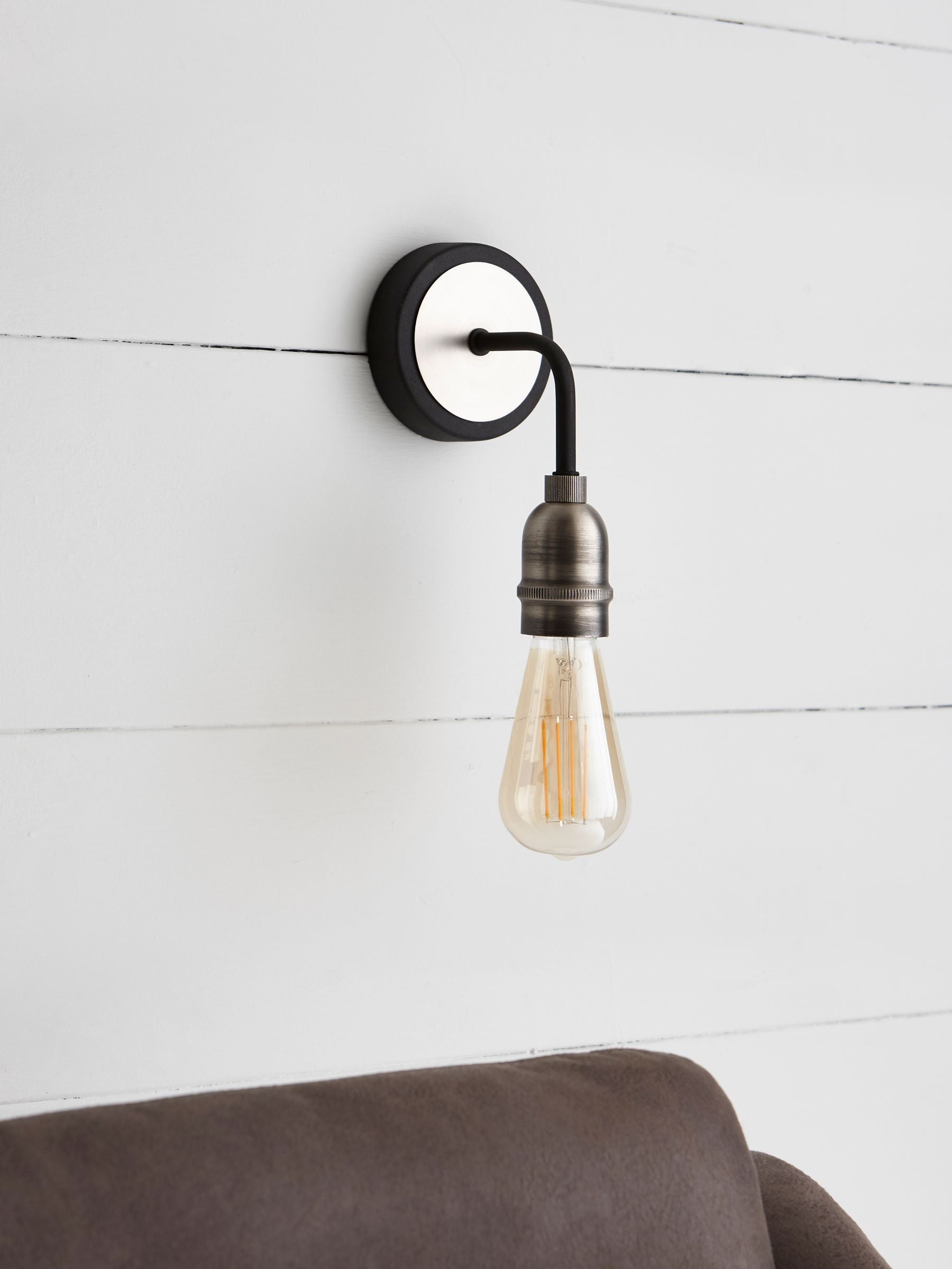 Black Brooklyn Wall Light
