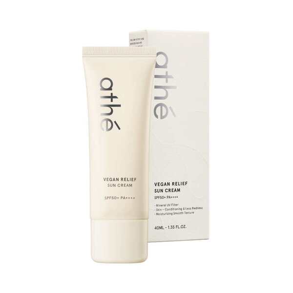 athé vegan relief sun cream 40ml, imported from the UK