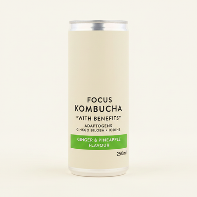 Holland & Barrett Holland & Barrett Focus Kombucha Pineapple Ginger 250ml- Buy online at McGrocer