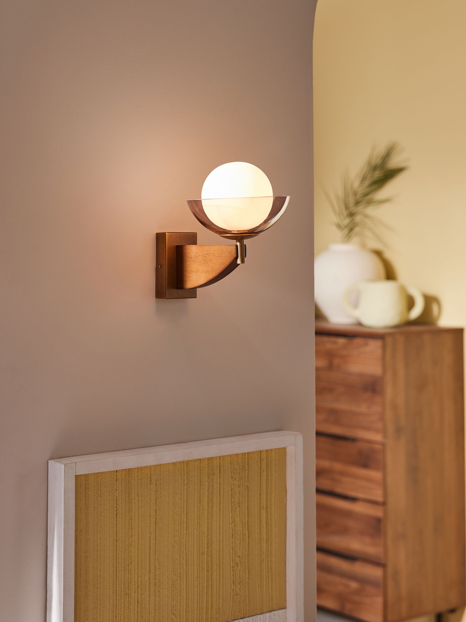 MADE.COM Wood Layla Wall Light