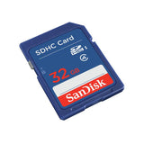 SanDisk Blue SDHC memory card 32GB (British brand)
