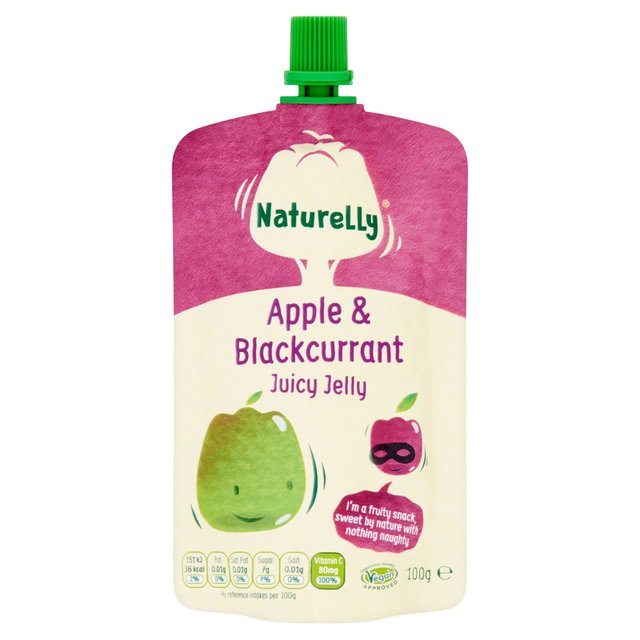 Naturelly Jelly Juice Apple & Blackcurrant Pouch   100g GOODS M&S   