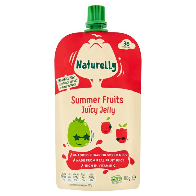 Naturelly Jelly Juice Summer Fruits Pouch   100g GOODS M&S   