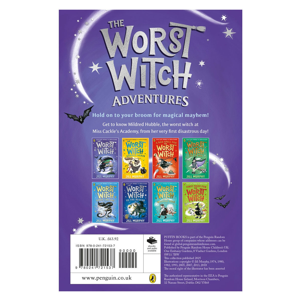 Jill Murphy The Worst Witch book collection 8 books, UK version