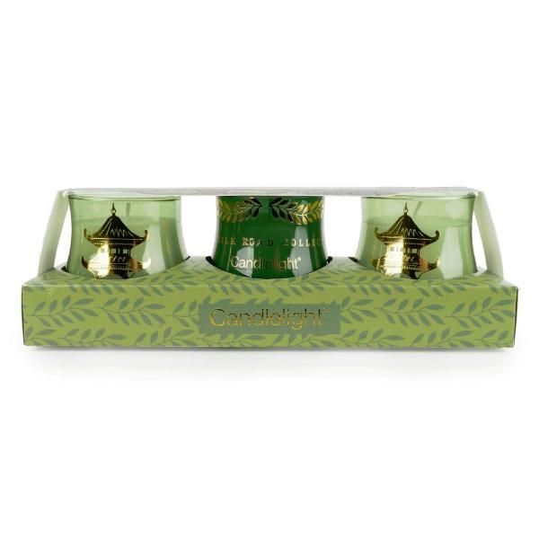 Candlelight Bukhara scented candle set of 3, imported from the UK