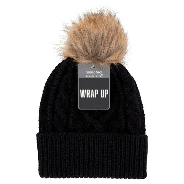 Superdrug Selected Bobble Hat Black