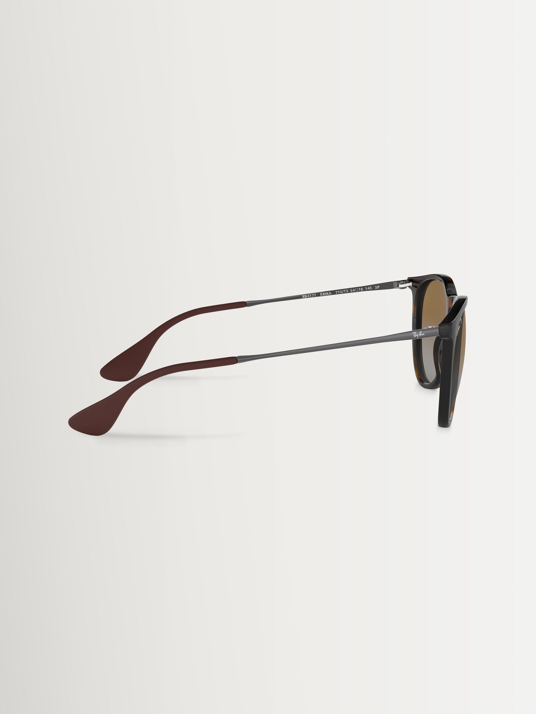 Lunettes de soleil polarisées marron Ray-Ban, importées du Royaume-Uni