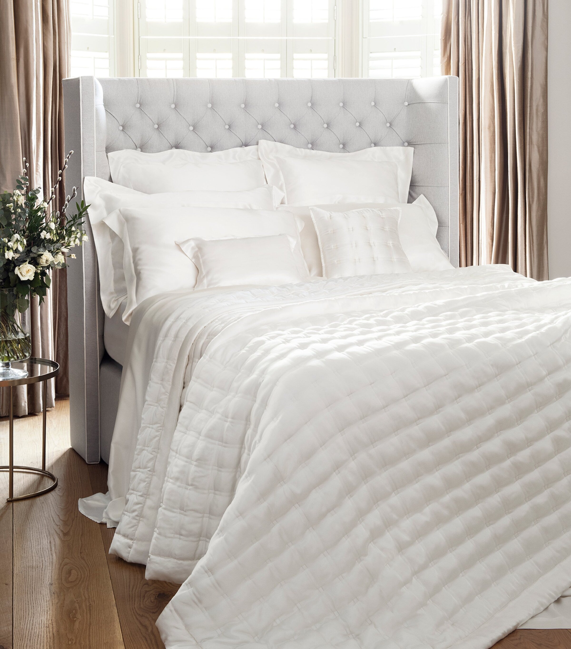 Gingerlily Silk Windsor Square Cushion 65cm x 65cm, UK version
