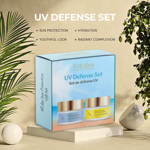 ErthSkin SPF 30 and SPF 50 day cream gift set, UK version