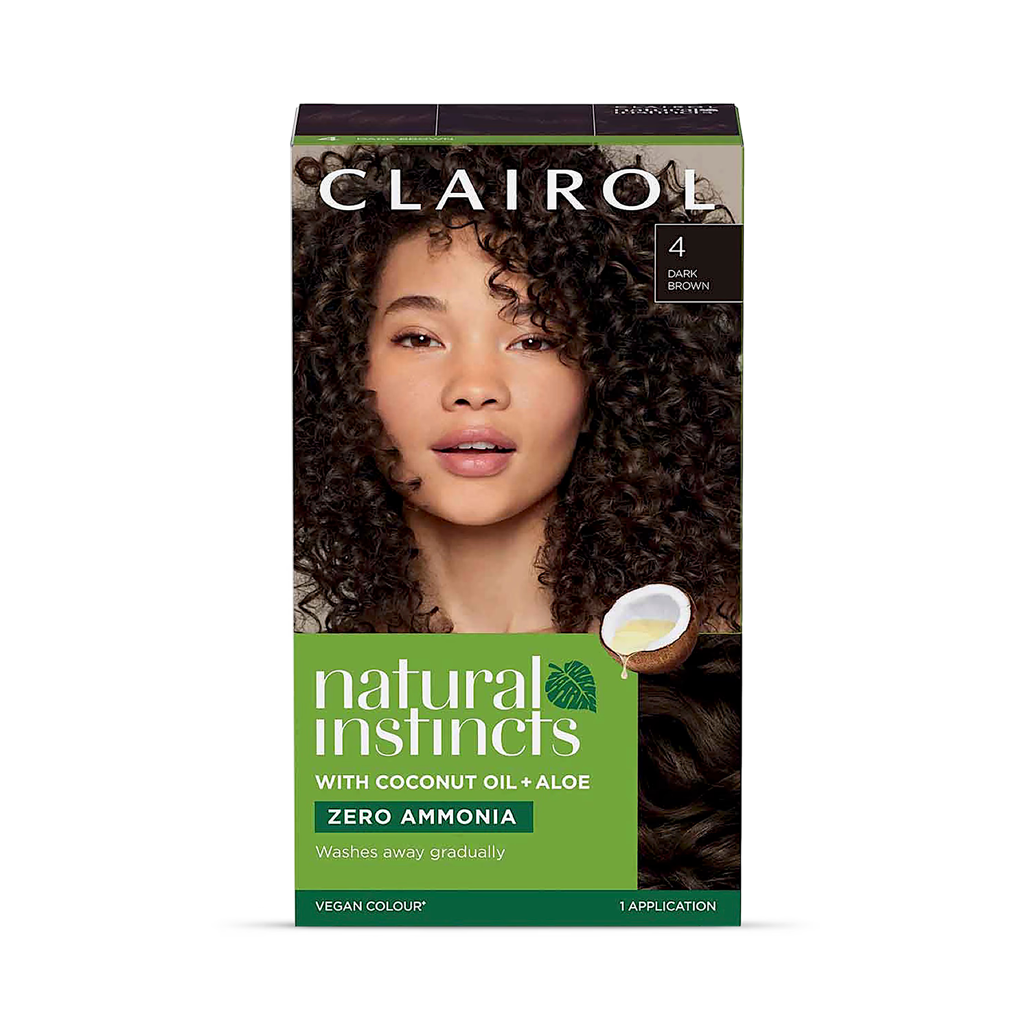 Clairol Natural Instincts Dark Brown 4 hair colour - British product