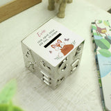 Fox ABC metal money box 7.7cm, imported from the UK