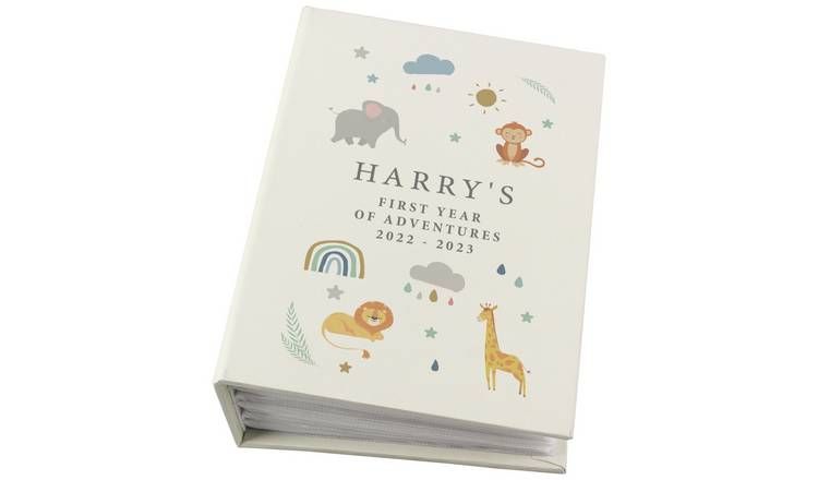 Personalised Message Safari Animals Photo Album GOODS Argos