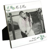 Personalised botanical photo frame 15x16cm (British brand)