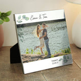 Personalised botanical photo frame 15x16cm (British brand)