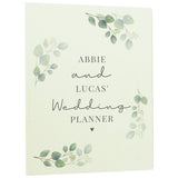 Botanical wedding planner A5 personalised notebook, imported from the UK