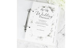 Botanical wedding planner A5 personalised notebook, imported from the UK