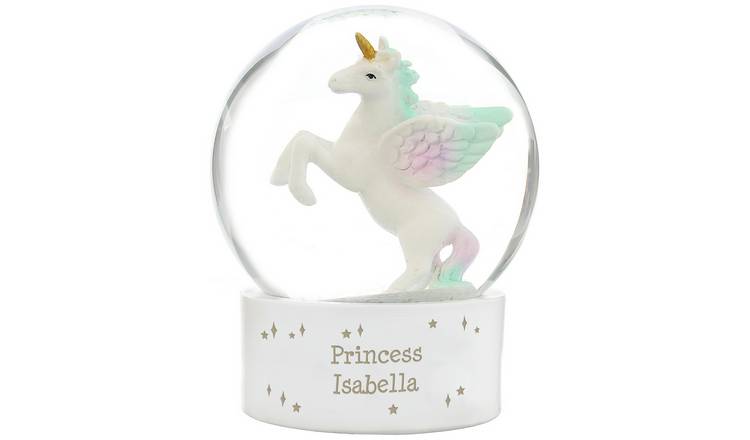 Personalised Message Unicorn Snow Globe GOODS Argos