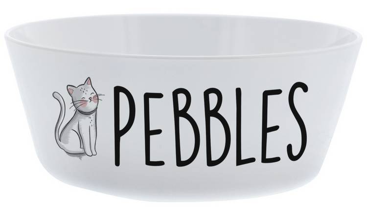 Personalised Message Plastic Scribble Cat Bowl GOODS Argos