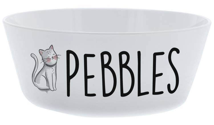 Personalised scribble cat bowl 12cm, imported from the UK