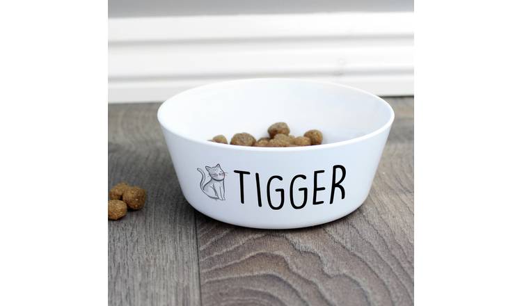 Personalised scribble cat bowl 12cm, imported from the UK