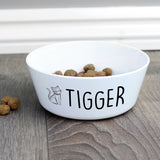 Personalised scribble cat bowl 12cm, imported from the UK