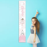 Fairy princess height chart personalised vinyl 110cm, imported from the UK