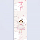 Fairy princess height chart personalised vinyl 110cm, imported from the UK