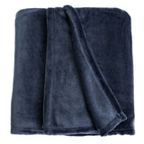 Argos Home Fleece Throw - Navy - 125X150cm