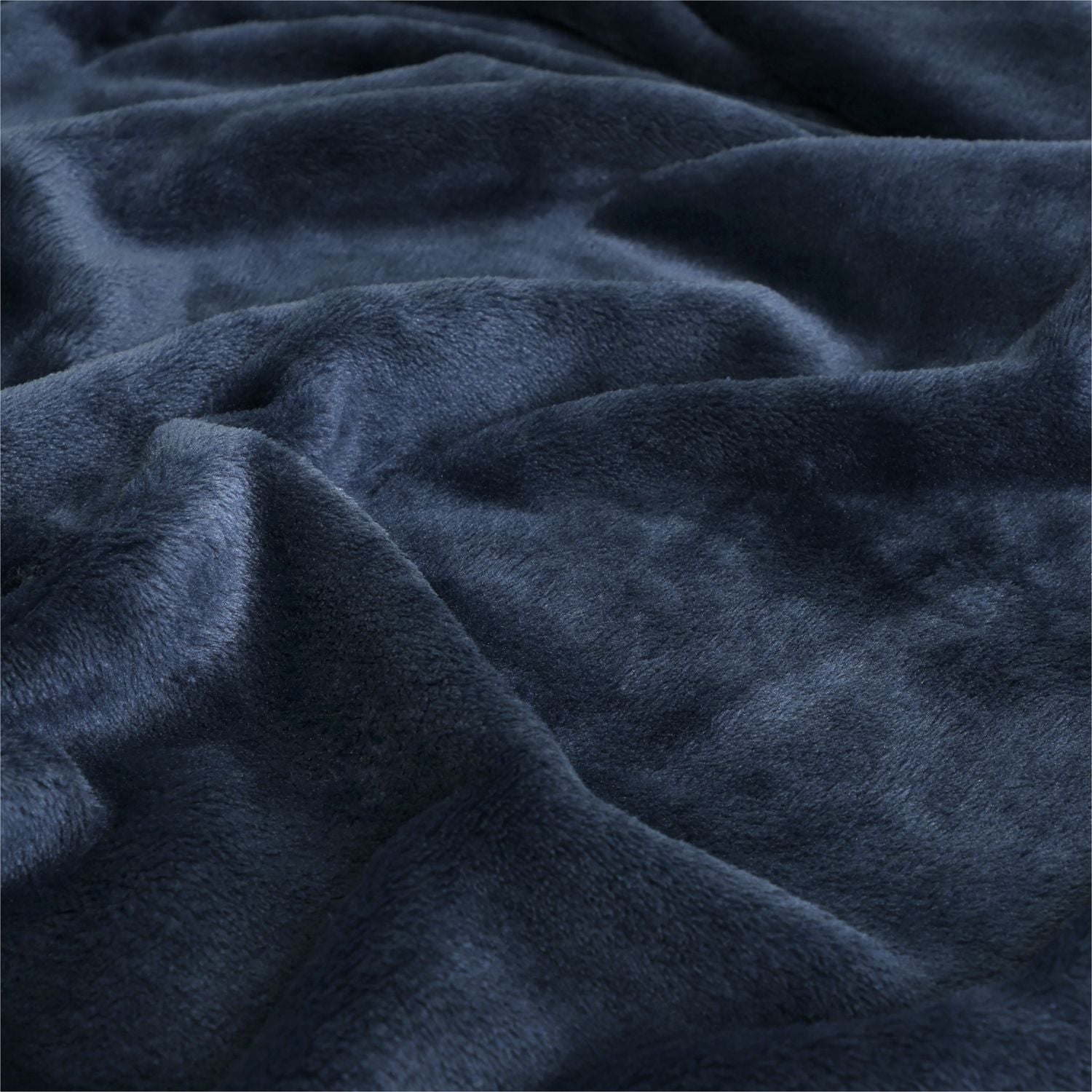 Argos Home Fleece Throw - Navy - 125X150cm