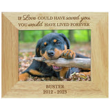 Personalised pet memorial frame 25x20cm, imported from the UK