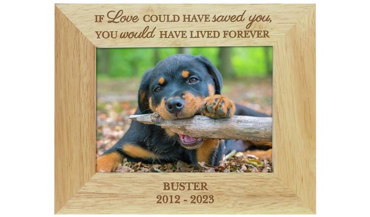 Personalised pet memorial frame 25x20cm, imported from the UK